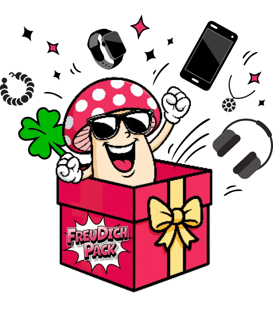 FreuDichPack Pilz zeigt Beispiel Mystery Box